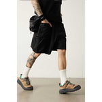 Large Pockets Loose-fitting Casual Shorts