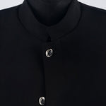 Stand-up Collar Padded Shoulder Jacket