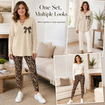 Women's Plaid Leggings & Tunic Top Set