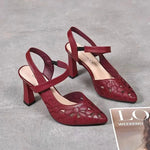 Women’s Soft-Leather-Look Comfort Arch Support Heels
