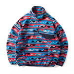 Retro Half-open Collar Sweatshirt