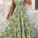 Ella Thompson | Floral V-Neck Maxi Dress For Women