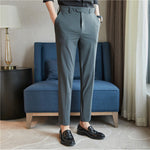 Casual Pants Thin Striped Slim Fit Trousers