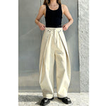 Three-dimensional Tailoring Stitching Wide-leg Jeans