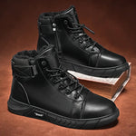 Men’s Leather-Look Fleece-Lined Chukka Boots
