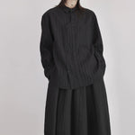 Womenâ€™s Irregular Button-down Long-sleeved Shirt