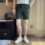 Semi Elastic Waist Casual Shorts