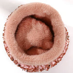 Women's Sequin Pom Pom Beanie