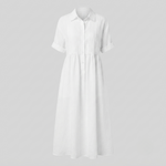 Harper Sutton | Pintuck Linen Maxi Shirt Dress For Women