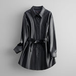 Lori Leather Shirt Jacket