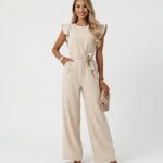 Nuria Jumpsuit with Adjustable Waist