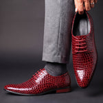 Cordova Croc Oxfords