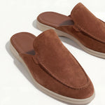 Yacht | Mocassino Aperto Camoscio — Granata