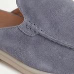 Yacht | Mocassino Aperto Camoscio — Celeste