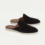 Yacht | Mocassino Aperto Camoscio — Nero