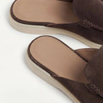Yacht | Mocassino Aperto Camoscio — Marrone