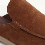 Yacht | Mocassino Aperto Camoscio — Granata