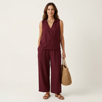 Twiila | Ensemble Top Croisé & Pantalon Large