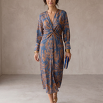 Celeste | Robe Midi Élégance Fleurie