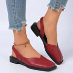 Salma Leather Flats
