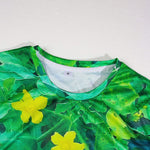 KZZ Printed Crew-Neck Short-Sleeve Top
