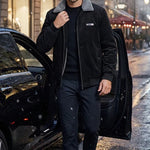 Men's Textured Sherpa Lined Jacket