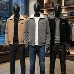 Men's Textured Sherpa Lined Jacket