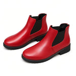 Women's Chunky Platform Slip-On Ankle Boots