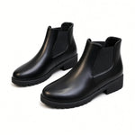 Women's Chunky Platform Slip-On Ankle Boots