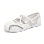 Women's Mesh Strap Mary Jane Flats