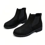 Women's Chunky Platform Slip-On Ankle Boots
