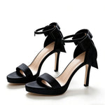 Women's Bow Detail Platform Stiletto Sandals