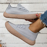 Women’s Knitted Lace-Up Trainers