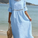 Leticia | Long dress with a tummy-flattening effect