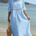 Leticia | Long dress with a tummy-flattening effect