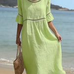 Leticia | Long dress with a tummy-flattening effect
