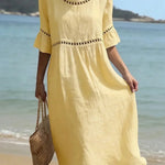 Leticia | Long dress with a tummy-flattening effect