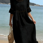 Leticia | Long dress with a tummy-flattening effect