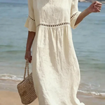 Leticia | Long dress with a tummy-flattening effect