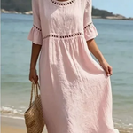 Leticia | Long dress with a tummy-flattening effect