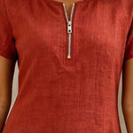 Sofia | Cotton dress with zipper