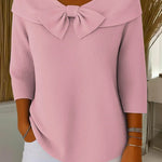Teresina | Sweater with Bow and Round Neck