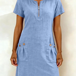 Sofia | Cotton dress with zipper