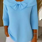 Teresina | Sweater with Bow and Round Neck