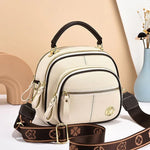 Women’s Classic Multi-Compartment PU Leather-Look Crossbody Bag