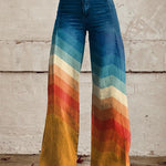 Léa - Elegant Retro Zigzag Pants
