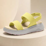 Elena | Ribbed Strap Platform Sandals