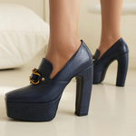 Milano Leather Platform Pumps