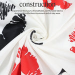 KZZ Fashion lip print white collared shirt