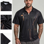 KZZ Summer Casual Short-Sleeve Collared Top